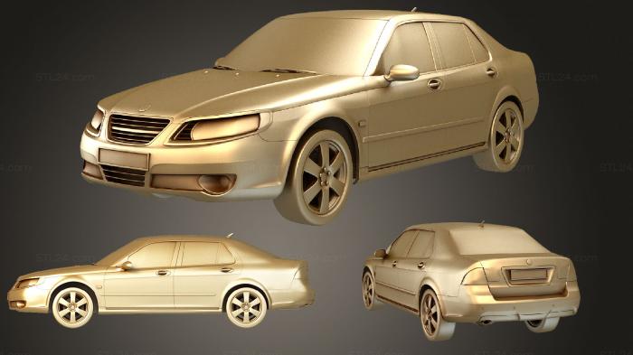Vehicles (Saab 9 5 2007, CARS_3381) 3D models for cnc
